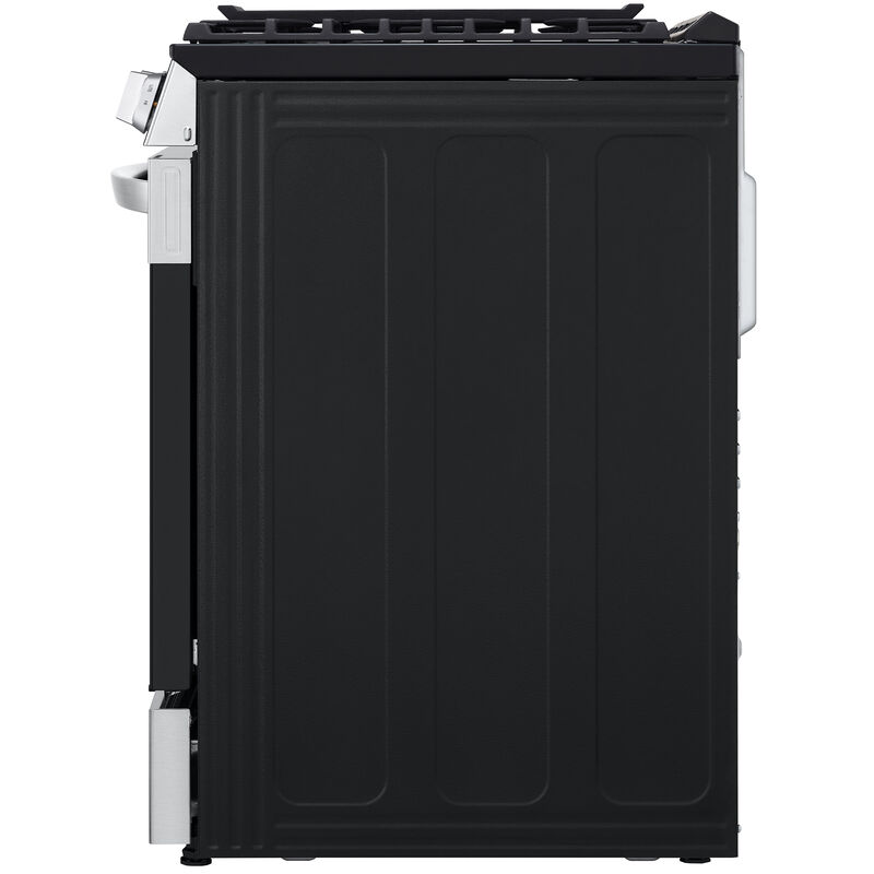 LG 30 in. 5.8 cu. ft. Smart Air Fry Standard Convection Slide-In Gas Range with 5 Sealed Burners & Griddle - PrintProof Stainless Steel, PrintProof Stainless Steel, hires
