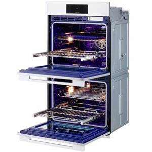 Signature Kitchen Suite Transitional 30 in. 9.4 cu. ft. Smart Top Control SteamElectric Double Wall Oven with True European Convection - Stainless Steel, , hires