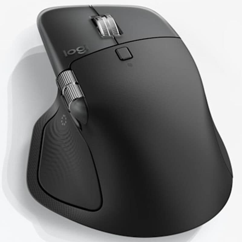 Logitech MX Master 4 Wireless Ergonomic Bluetooth & USB Mouse Wireless Mouse - Black, , hires