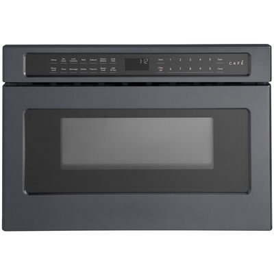 Cafe 24 in. 1.2 cu. ft. Microwave Drawer with 10 Power Levels & Sensor Cooking Controls - Matte Black | CWL112P3RD5