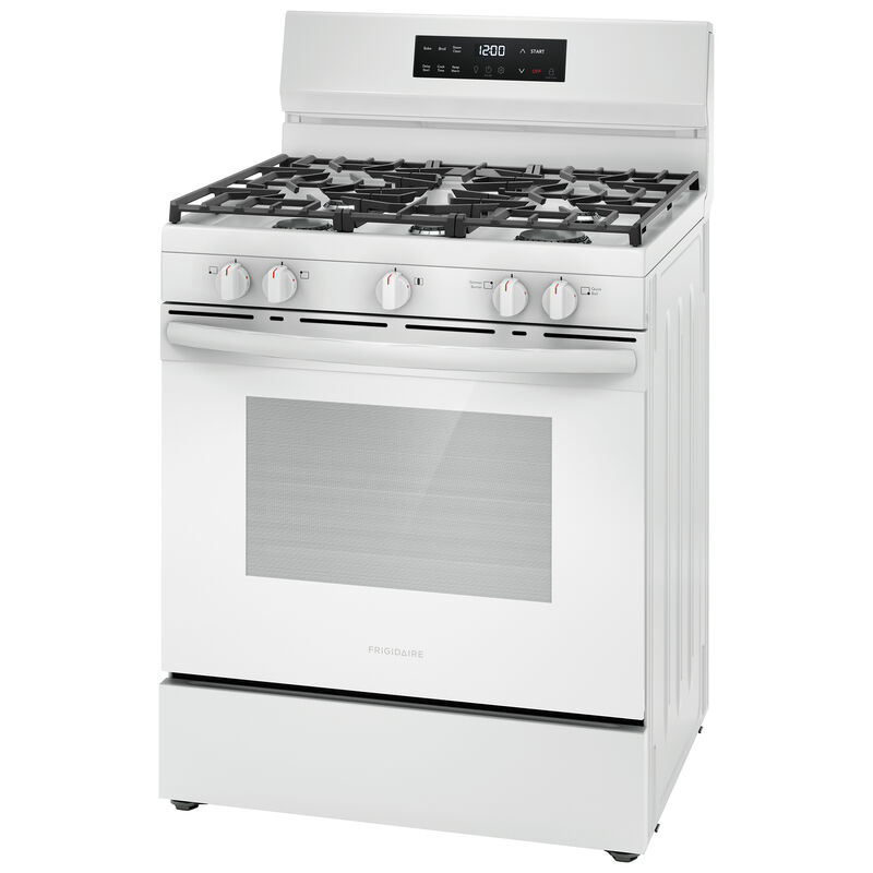 Frigidaire 30 in. 5.1 cu. ft. Gas Range with 5 Sealed Burners - White, , hires