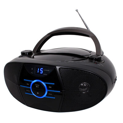 Jensen Portable AM/FM Stereo Boombox with CD Player & Bluetooth - Black | CD-560