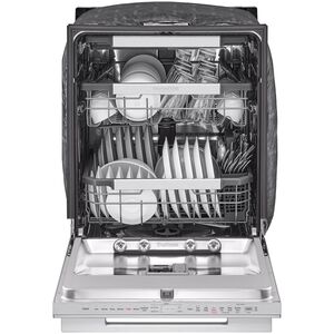 SKS 24 in. Top Control Flush-Mount Smart Dishwasher with 40 dBa Sound Level, 3rd-Rack & Dynamic Heat Dry - Stainless Steel, , hires