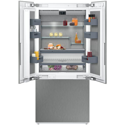 Gaggenau Vario 400 Series 36 in. 19.4 cu. ft. Built-In Smart Counter Depth French Door Refrigerator - Custom Panel Ready | RY492705