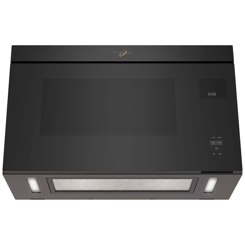 Whirlpool 30 in. 1.1 cu. ft. 1000W Over-the-Range Microwave with 300 CFM & Sensor Cooking - Black Stainless, , hires