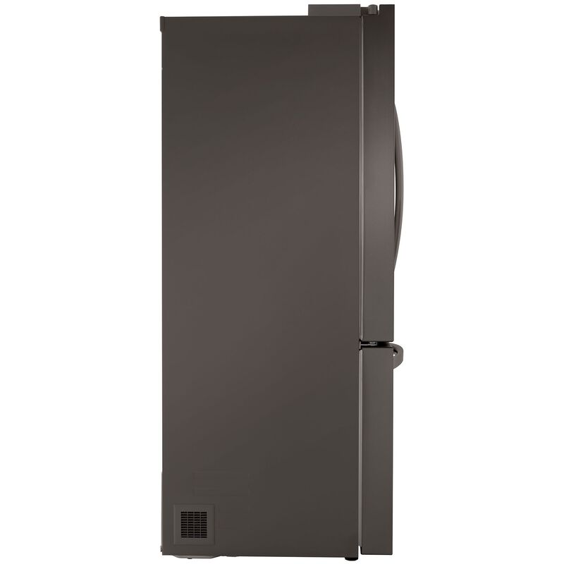 LG 36 in. 26.5 cu. ft. Smart Counter Depth French Door Refrigerator with Internal Water Dispenser - Black Stainless Steel, Black Stainless Steel, hires