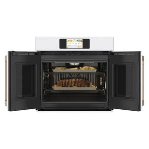 Cafe Professional Series 30 in. 5 cu. ft. Smart Electric Single Wall Oven with True European Convection - Matte White, Matte White, hires