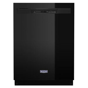 Maytag 24 in. Front Control Dishwasher with 50 dBa Sound Level & Pocket - Black, Black, hires