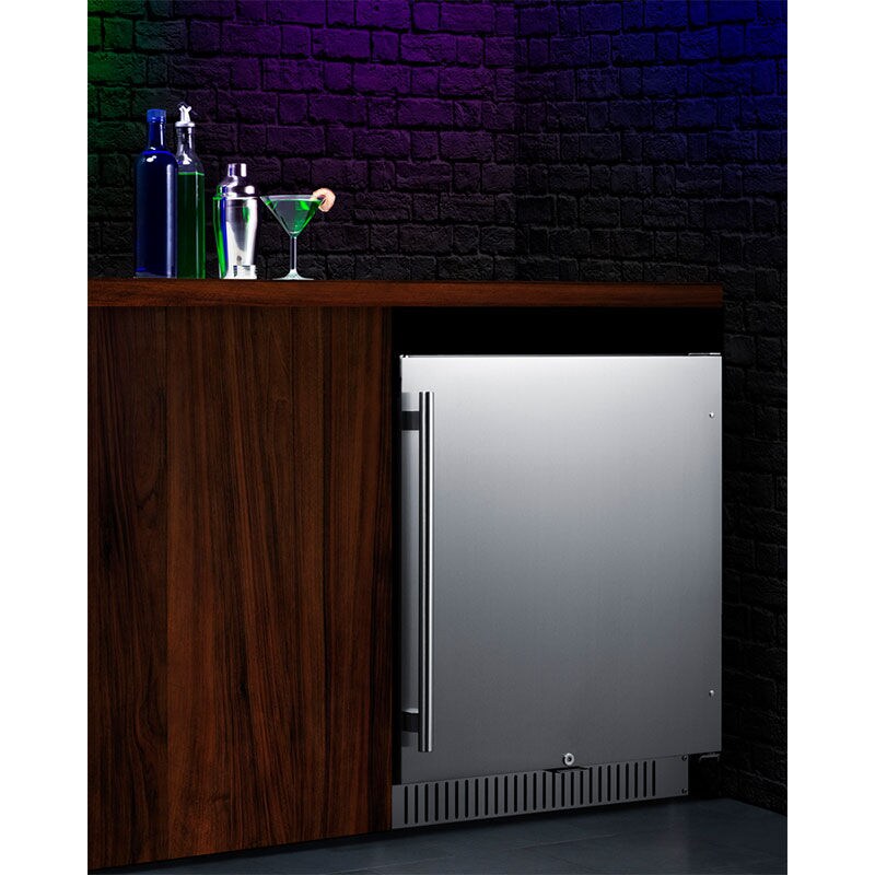 Summit 27 in. 4.9 cu. ft. ADA Compliant Outdoor Undercounter Refrigerator - Stainless Steel, , hires