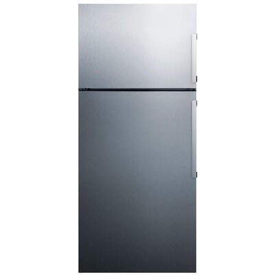 Summit 28 in. 12.6 cu. ft. Counter Depth Top Freezer Refrigerator - Stainless Steel | FF1512SSIMLH