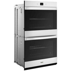 Whirlpool 27 in. 8.6 cu. ft. Smart Top Control Electric Double Wall Oven with Standard Convection - White, , hires