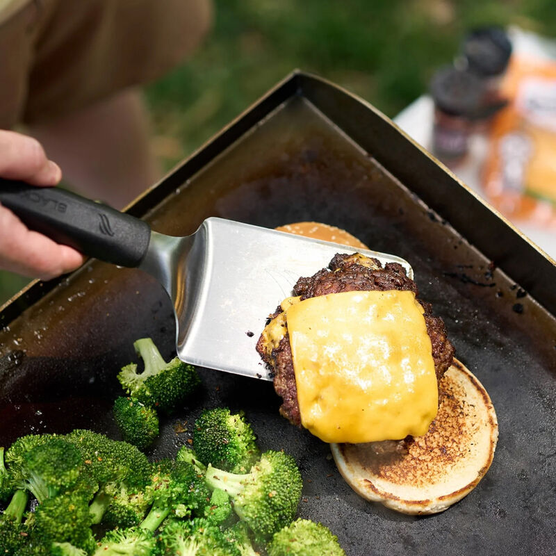 Blackstone National Griddle Week 28 in. 2-Burner Liquid Propane Gas Flat Top Griddle with Side Tables & 524 sq. in. Cooking Surface - Black, , hires