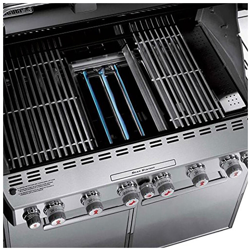 spit on fire rotisserie weber summit charcoal