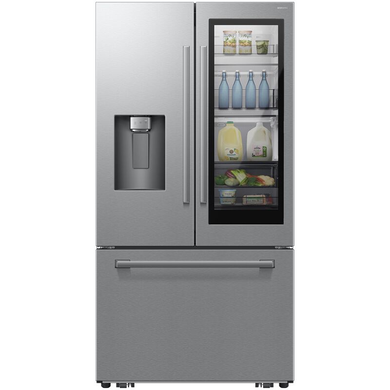 Samsung 36 in. 28.5 cu. ft. Smart French Door Refrigerator with Ice & Water Dispenser - Fingerprint Resistant Stainless, , hires