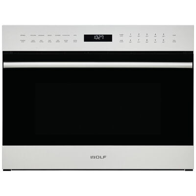 Wolf E Series 24 in. 1.6 cu. ft. Speed Electric Single Wall Oven with Standard Convection - Stainless Steel | SPO24TESTH