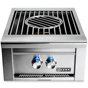 Lynx Professional Series 20 in. Natural Gas Power Side Burner with Dual-Ring Brass Burner - Stainless Steel, , hires