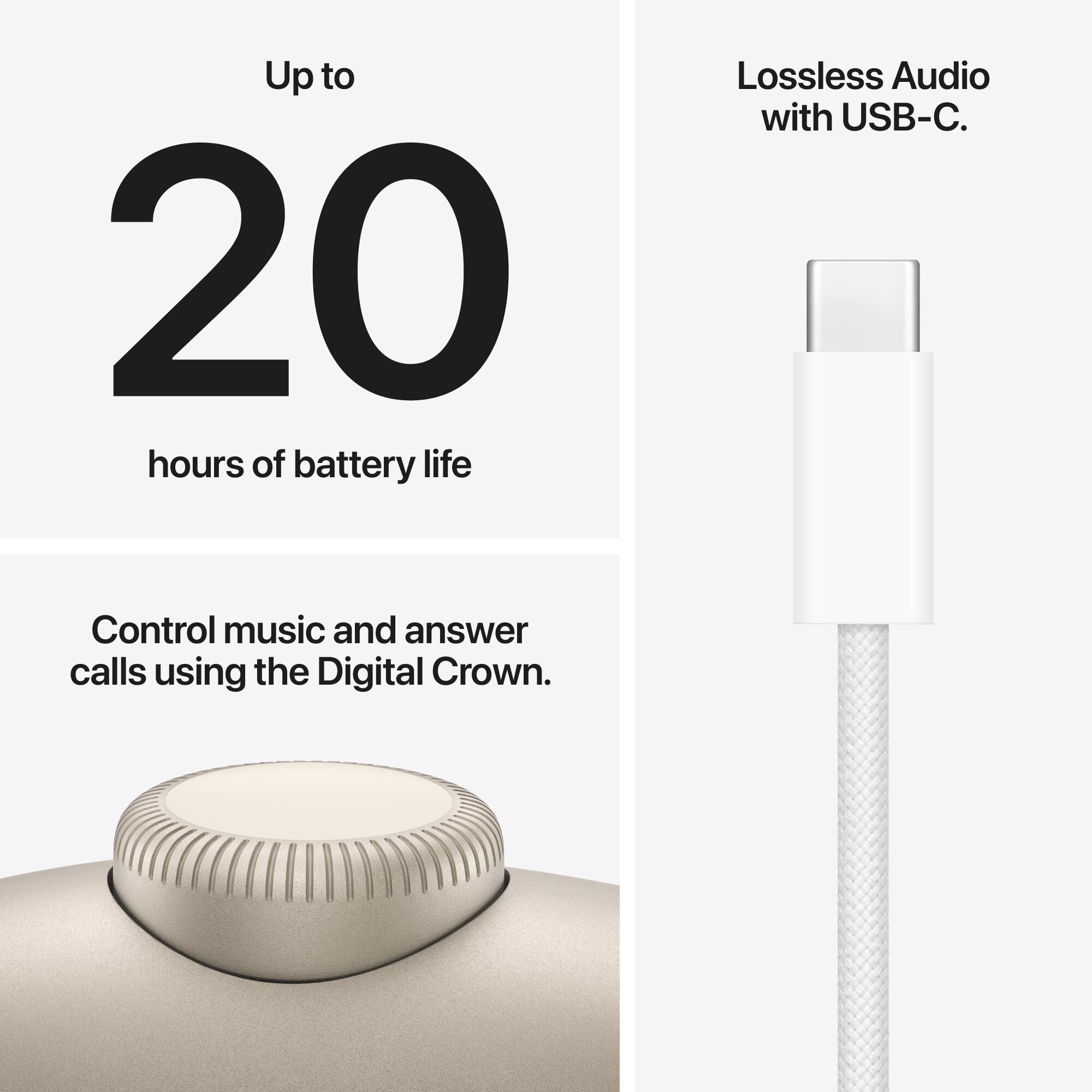 Apple - AirPods Max 2 (USB-C) - Starlight | P.C. Richard & Son