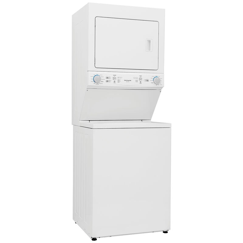 Frigidaire 27 in. Laundry Center with 3.9 cu. ft. Washer with 11 Wash Programs & 5.5 cu. ft. Electric Dryer with 10 Dryer Programs - White, , hires