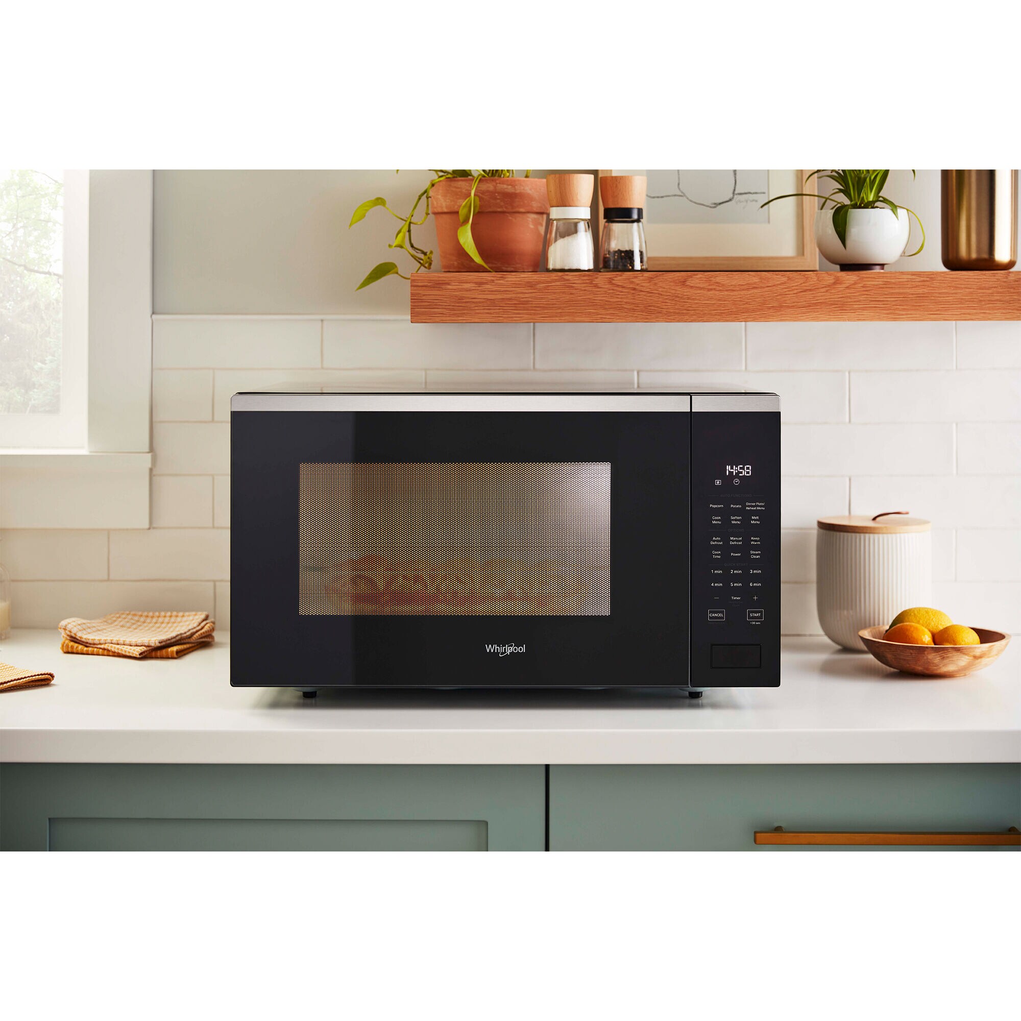 Whirlpool 1.6 countertop microwave hot sale