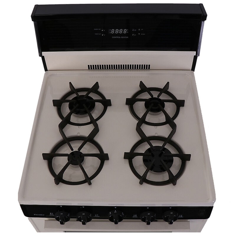 Premier 24 in. 3 cu. ft. Gas Range with 4 Sealed Burners - Bisque, , hires