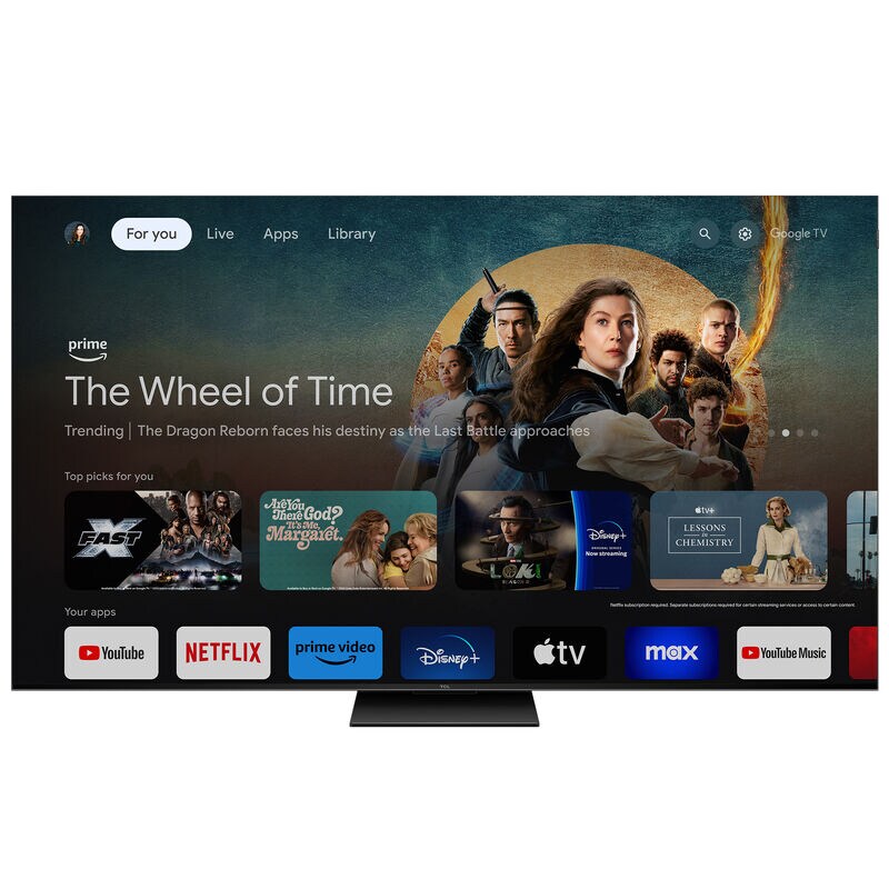 TCL - 85" Class Q-Series QLED Mini-LED 4K UHD Smart Google TV, , hires