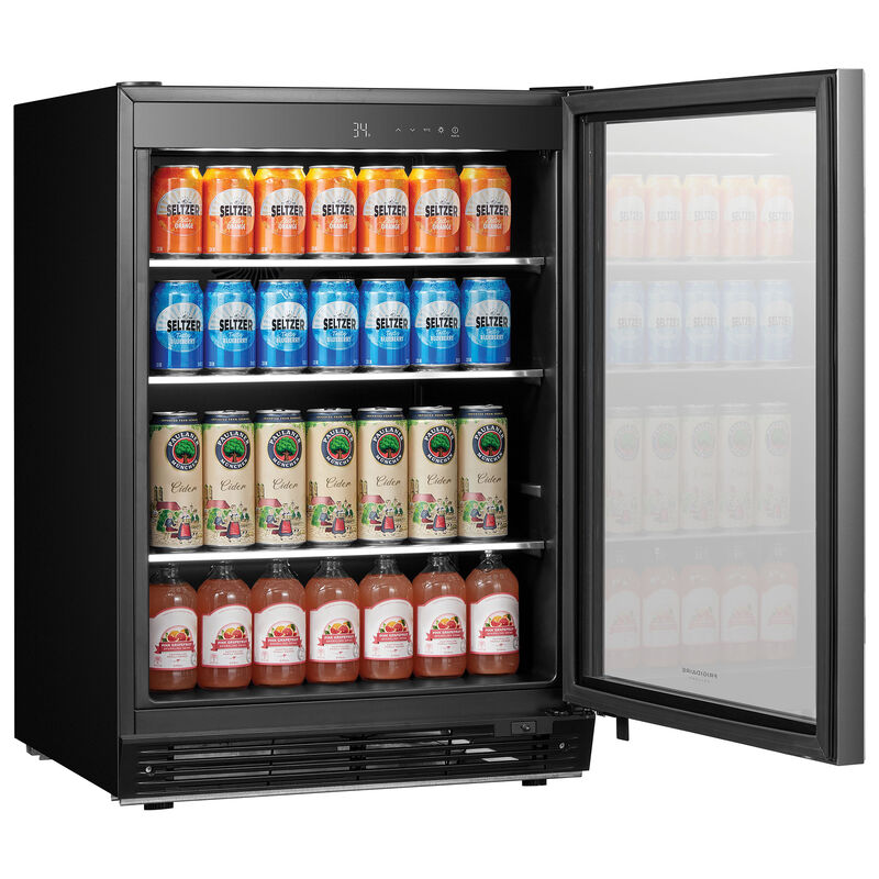 Frigidaire Gallery 24 in. 5.4 cu ft. Compact Beverage Center with Adjustable Shelves & Digital Control - Stainless Steel, , hires