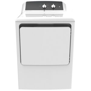 GE 27 in. 6.2 cu. ft. Electric Dryer with Aluminized Alloy Drum - White, , hires