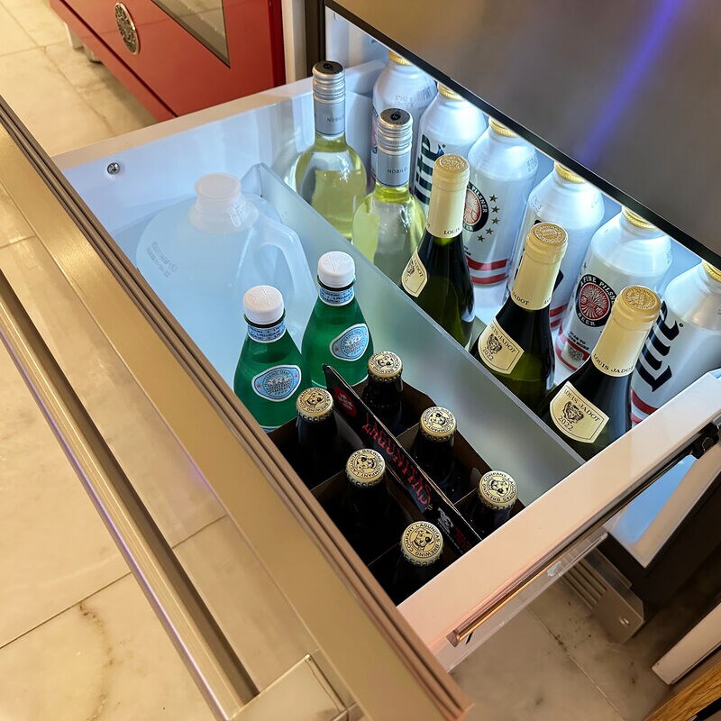 XO 24 in. 5.2 cu. ft. Outdoor Double Refrigerator Drawers - Stainless Steel, , hires