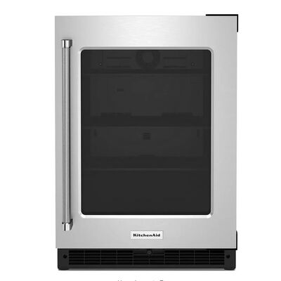 KitchenAid 24 in. 5.2 cu. ft. Built-In Undercounter Refrigerator - Stainless Steel | KURR214KSB