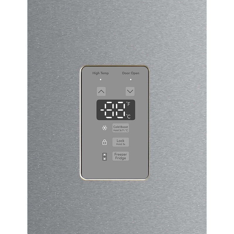 Frigidaire 30 in. 14.6 cu. ft. Garage-Ready Frost Free Double-Drawer Upright Freezer with Adjustable Shelves - Fingerprint Resistant Stainless Look, Fingerprint Resistant Stainless, hires