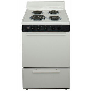 Premier 24 in. 3.0 cu. ft. Oven Freestanding Electric Range with 4 Coil Burners - Bisque, , hires