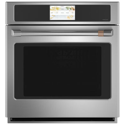 Cafe Professional Series 27" 4.3 Cu. Ft. Electric Smart Wall Oven with True European Convection & Self Clean - Stainless Steel | CKS70DP2NS1