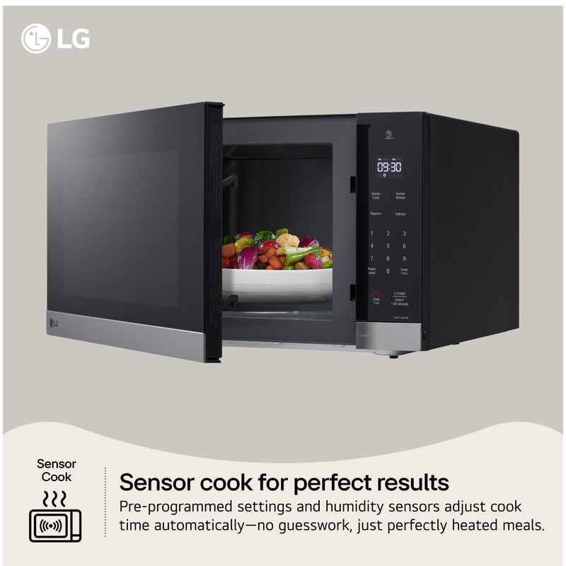 LG 24 in. 2.0 cu. ft. 1200W Countertop Microwave with Sensor Cooking - Stainless Steel, Stainless Steel, hires