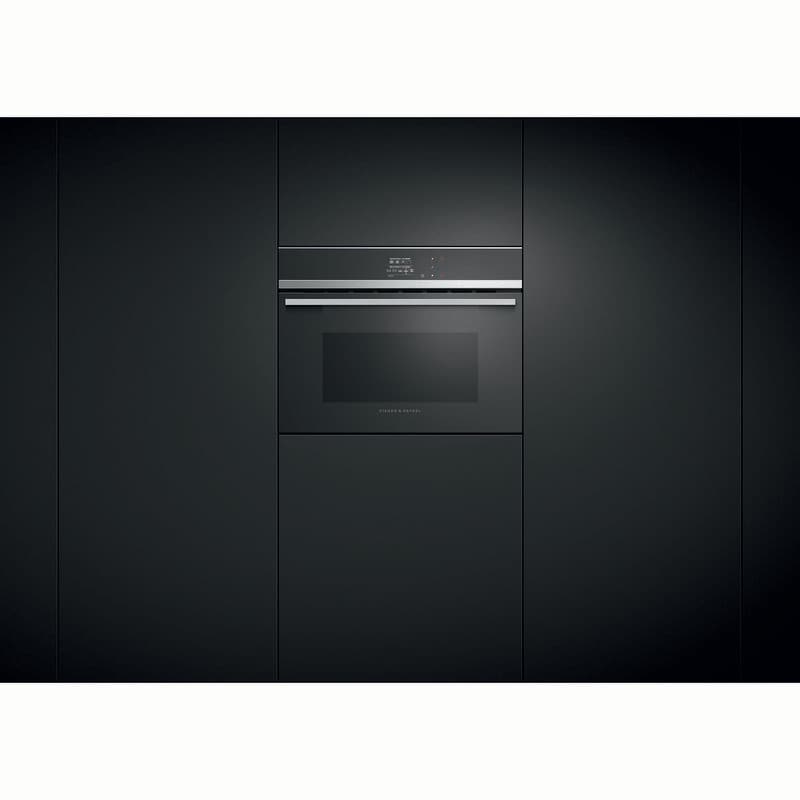 Fisher & Paykel Series 9 24 in. 1.3 cu. ft. Speed Electric Single Wall Oven with True European Convection - Stainless Steel, , hires