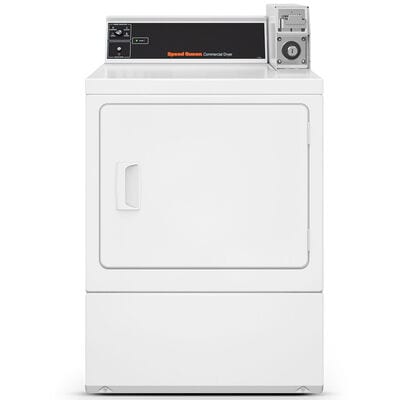 Speed Queen DV4 27 in. 7.0 cu. ft. Commercial Gas Dryer - White | DV4000WG