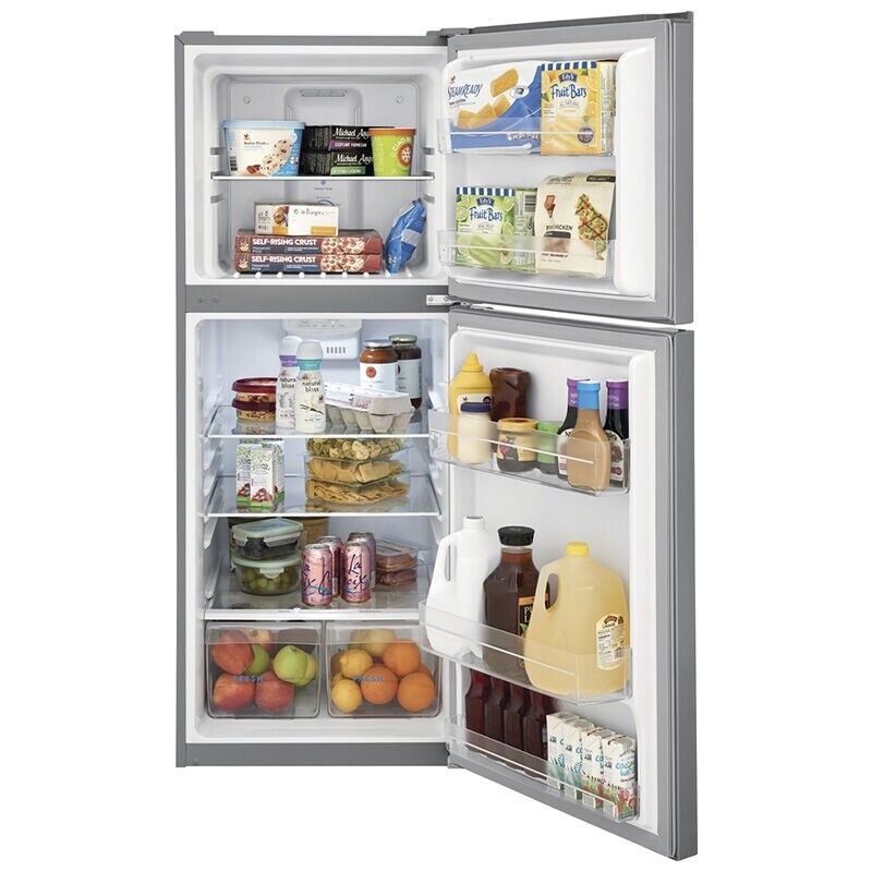 Frigidaire 24 in. 11.6 cu. ft. Counter Depth Garage Ready Top Freezer Refrigerator - Brushed Steel, Brushed Steel, hires