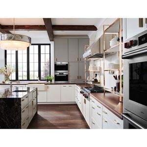 Wolf 48 in. 5-Burner Natural Gas Rangetop with Simmer Burner & Power Burner - Stainless Steel, , hires