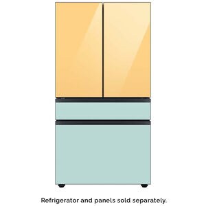 Samsung BESPOKE 4-Door French Door Bottom Panel for Refrigerators - Morning Blue Glass, , hires