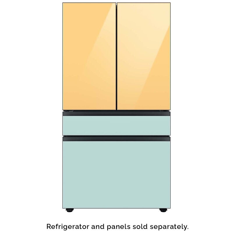 Samsung BESPOKE 4-Door French Door Bottom Panel for Refrigerators - Morning Blue Glass, , hires