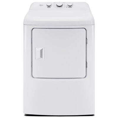 Midea 27 in. 7.0 cu. ft. Electric Dryer with Sensor Dry - White | MLTE39N1AWW