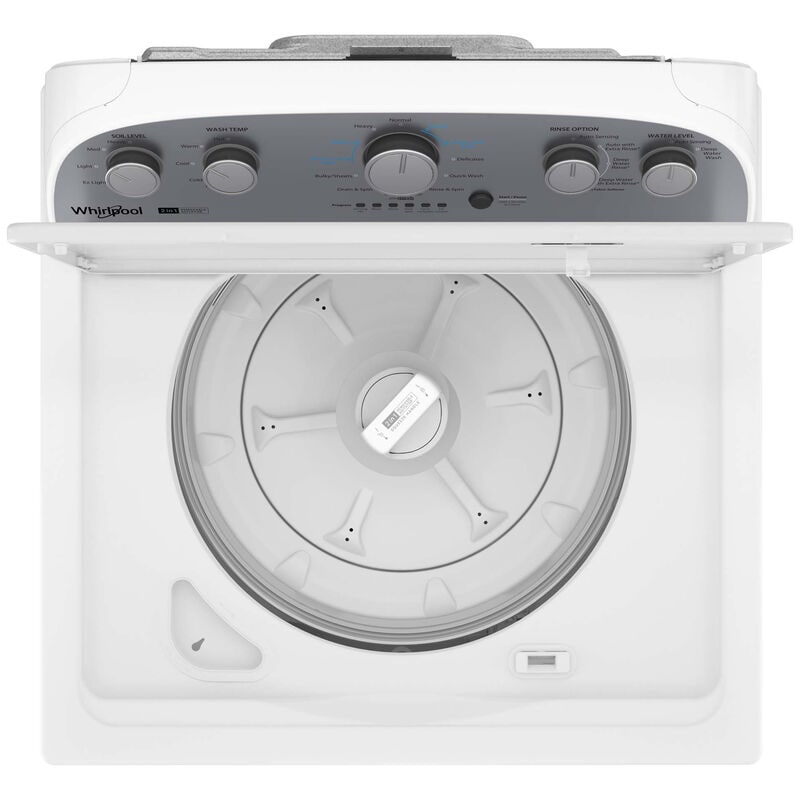 Whirlpool 28 in. 3.8 cu. ft. Top Load Washer with 2-in-1 Removable Agitator - White, , hires