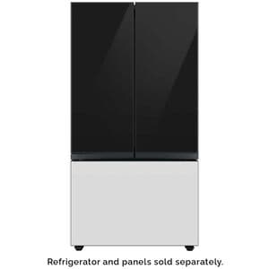 Samsung BESPOKE 3-Door French Door Bottom Panel for Refrigerators - White Glass, , hires