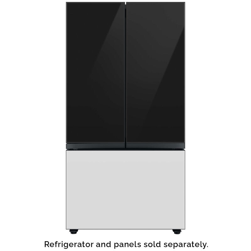 Samsung BESPOKE 3-Door French Door Bottom Panel for Refrigerators - White Glass, , hires