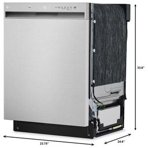 LG 24 in. Front Control Dishwasher with 50 dBa Sound Level, Dynamic Dry & Pocket - Stainless Steel, , hires