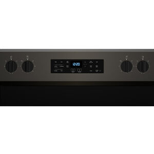 Whirlpool 30 in. 5.3 cu. ft. Air-Fry Standard Convection Electric Range with Radiant Burners - Black Stainless, , hires