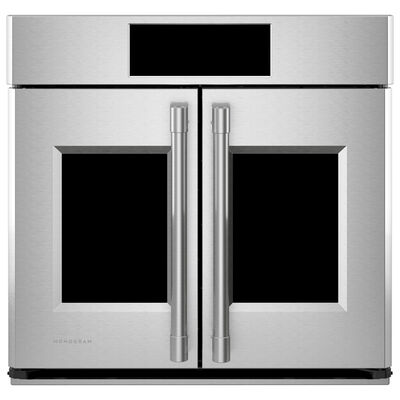 Monogram Statement 30 in. 5.0 cu. ft. Smart Electric Single Wall Oven with True European Convection - Stainless Steel | ZTSX1FPSZSS