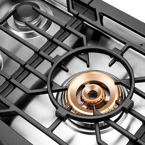 Fotile 36 in. 5-Burner Natural Gas Cooktop with Simmer Burner & Power Burner - Stainless Steel, , hires