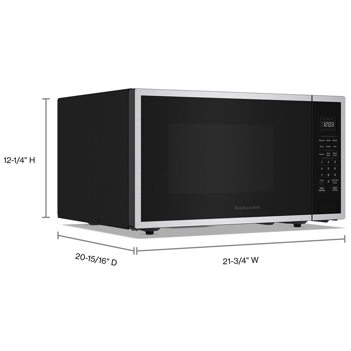 KitchenAid 22 in. 1.5 cu. ft. 1000W Countertop Microwave with