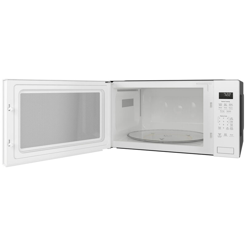 GE Profile 24 in. 2.2 cu.ft Built-In Microwave with 10 Power Levels & Sensor Cooking Controls - White, White, hires