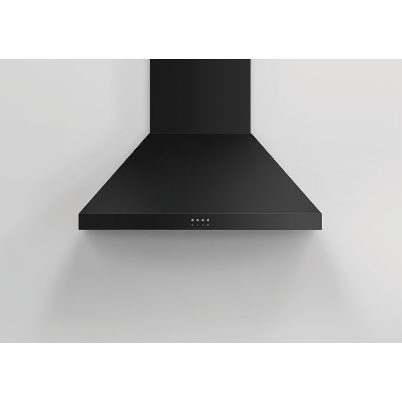 Fisher & Paykel Series 7 30 in. Chimney Style Range Hood with 3 Speed Settings, 600 CFM & 2 LED Lights - Black, , hires